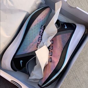 Gently used Nike EXP-X14 in rainbow colors sz 9